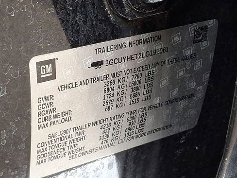 Used 2020 Chevrolet Silverado 1500 High Country w/ Technology Package image 26