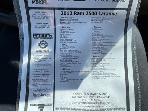 Used 2012 RAM 2500 Laramie w/ Protection Group AWD/4WD image 27