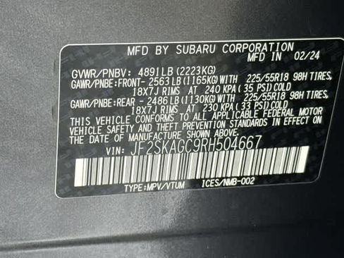Certified 2024 Subaru Forester Sport w/ POP Package 3 AWD/4WD image 33