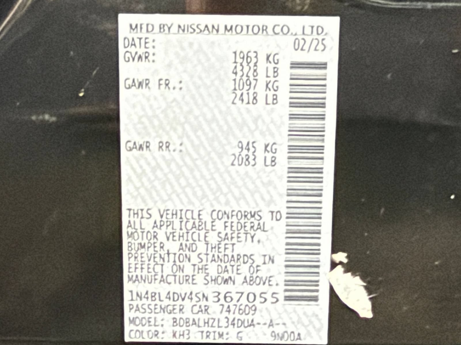 Used 2025 Nissan Altima 2.5 SV FWD image 28