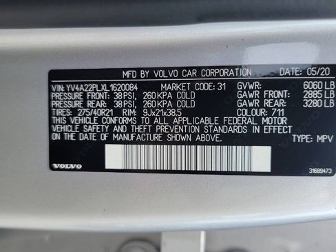 Used 2020 Volvo XC90 T6 Inscription w/ Protection Package Premier AWD/4WD image 28
