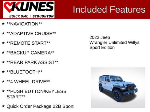 Used 2022 Jeep Wrangler Unlimited Sport image 2