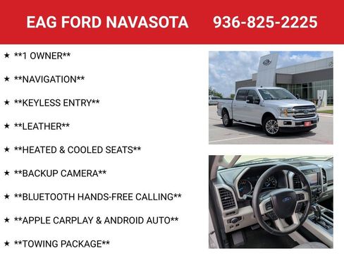 Used 2019 Ford F150 Lariat w/ Trailer Tow Package RWD image 4