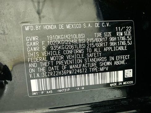 Certified 2023 Honda HR-V LX image 35