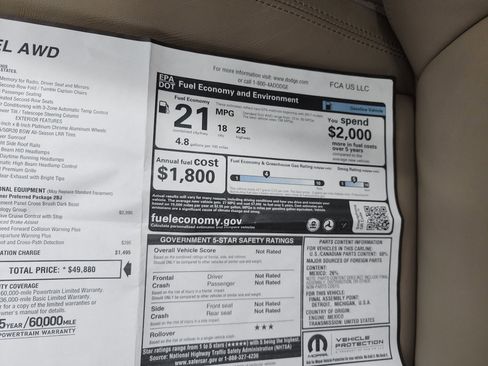 Used 2019 Dodge Durango Citadel w/ Technology Group image 62