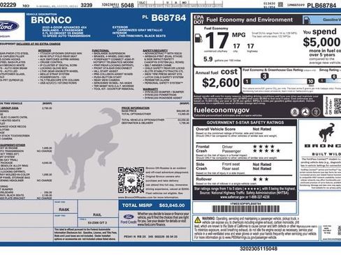 Certified 2023 Ford Bronco Badlands w/ Sasquatch Package image 9