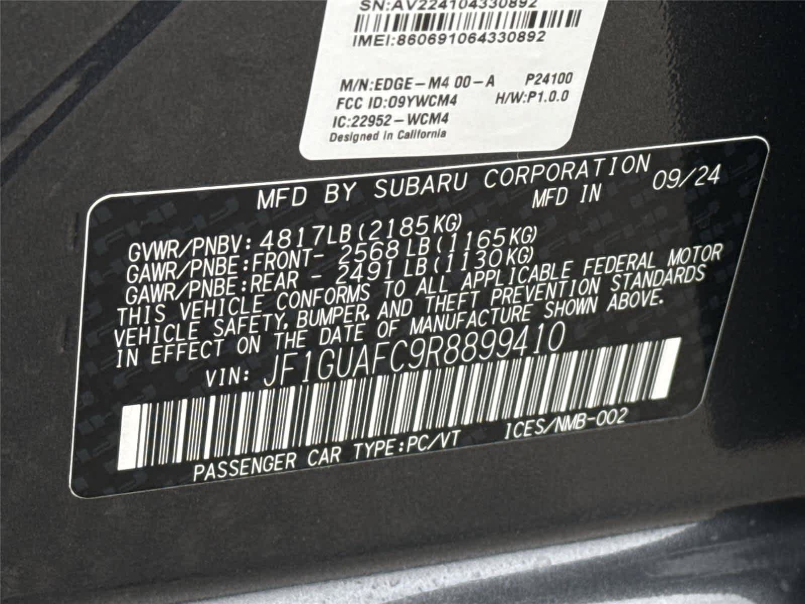 Certified 2025 Subaru Impreza 2.0i Sport AWD/4WD image 29