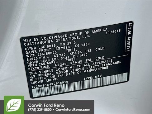 Used 2019 Volkswagen Atlas SE w/ Towing Package AWD/4WD image 33