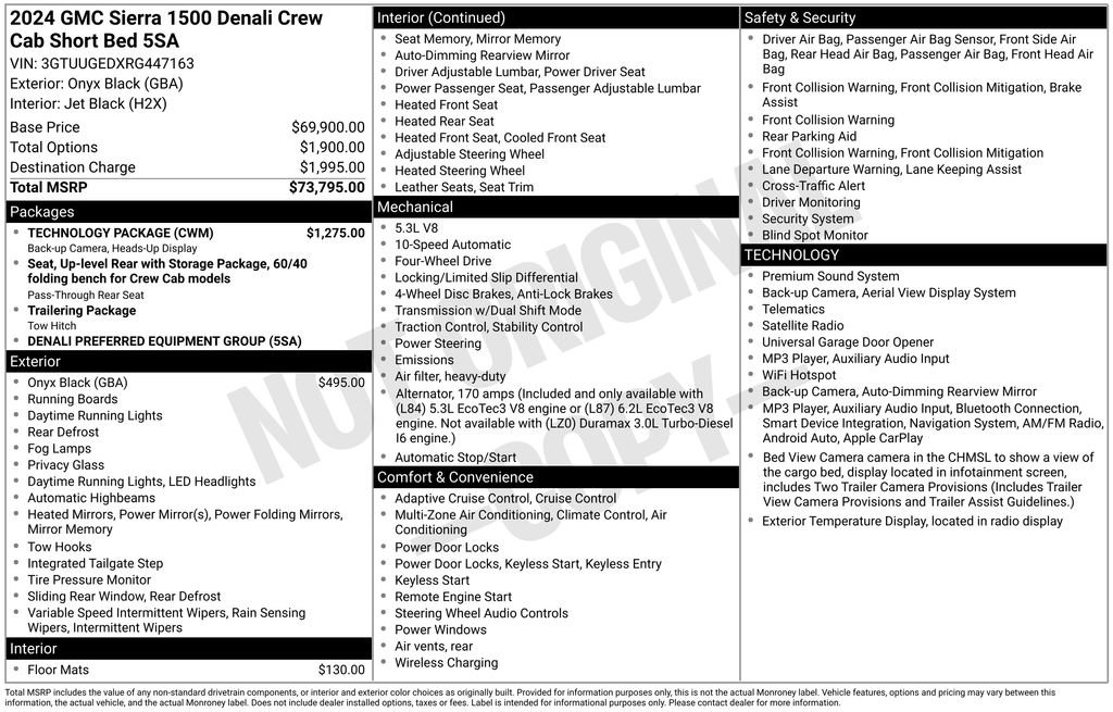 Used 2024 GMC Sierra 1500 Denali w/ Technology Package AWD/4WD image 6