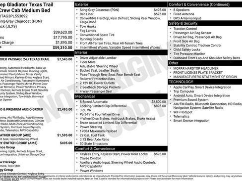 Used 2023 Jeep Gladiator Mojave AWD/4WD image 42