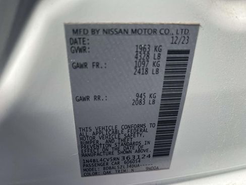 Certified 2024 Nissan Altima 2.5 SR image 27