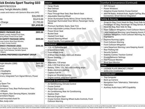 New 2026 Buick Envista Sport Touring w/ Convenience I Package FWD image 3
