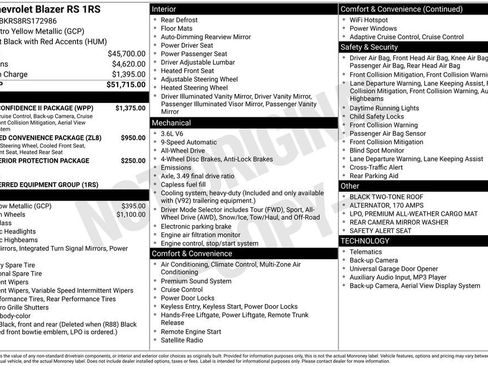 Used 2024 Chevrolet Blazer RS w/ Driver Confidence II Package image 23