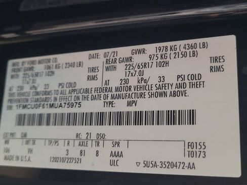 Used 2021 Ford Escape S FWD image 33