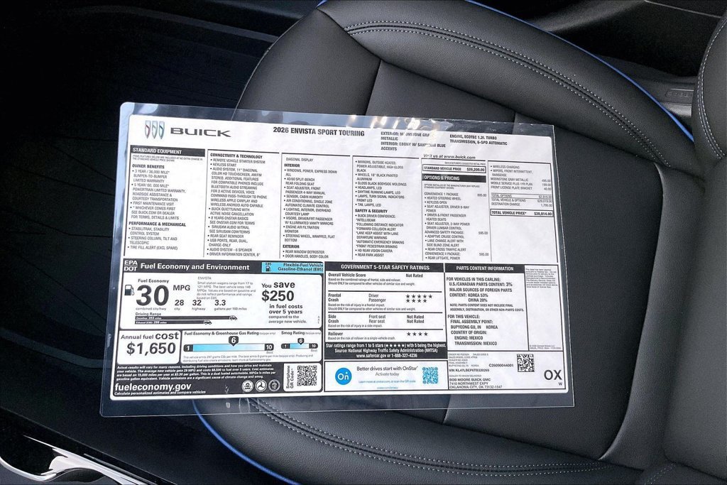 New 2026 Buick Envista Sport Touring w/ Convenience I Package FWD image 13