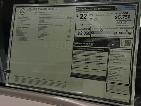 New 2026 Mercedes-Benz GLE 350 4MATIC image 30