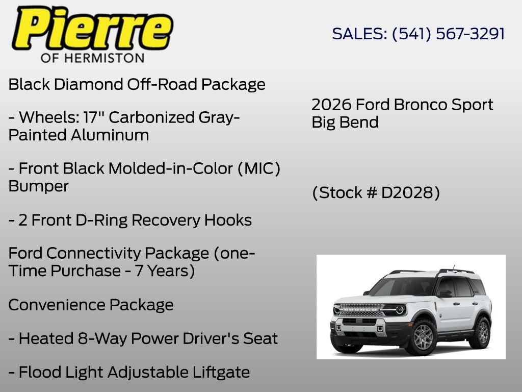 New 2026 Ford Bronco Sport Big Bend AWD/4WD image 10