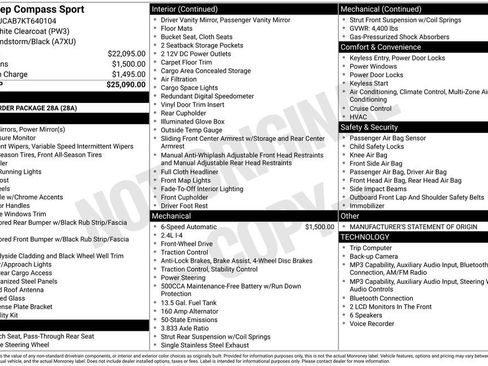Used 2019 Jeep Compass Sport FWD image 4
