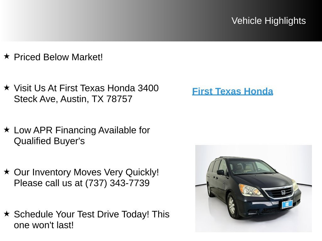 Used 2008 Honda Odyssey EX-L image 9