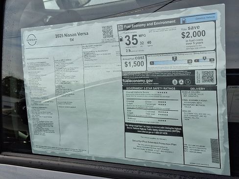 New 2025 Nissan Versa SV image 5