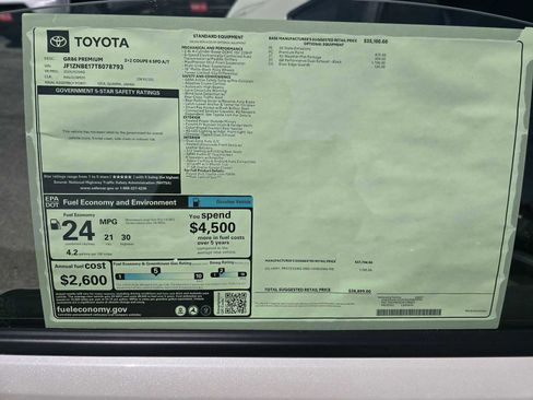 New 2026 Toyota GR86 Premium RWD image 10
