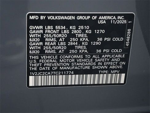 New 2026 Volkswagen Atlas Cross Sport SE image 19