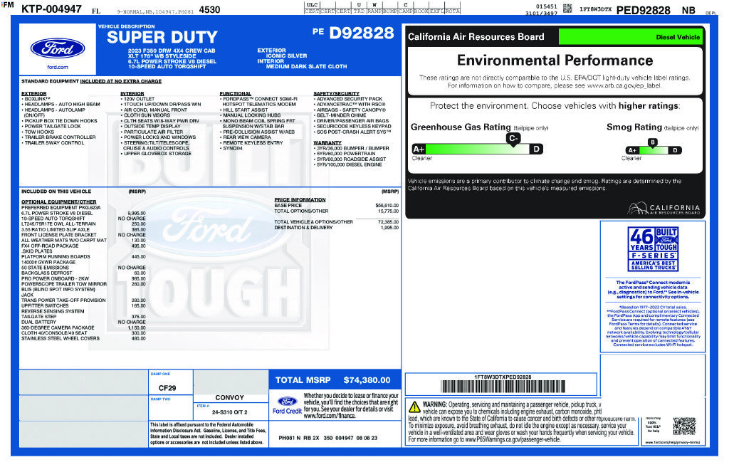Certified 2023 Ford F350 XLT w/ 360-Degree Camera Package AWD/4WD image 5