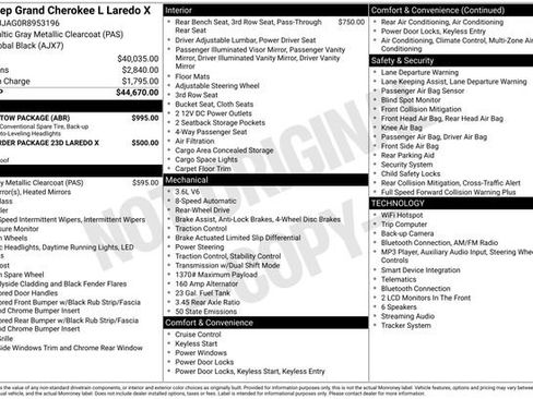 Used 2024 Jeep Grand Cherokee L Laredo w/ Trailer Tow Package RWD image 37