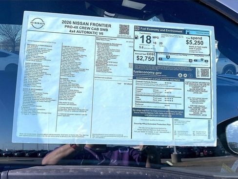 New 2026 Nissan Frontier PRO-4X w/ Pro-4x Convenience Package image 13