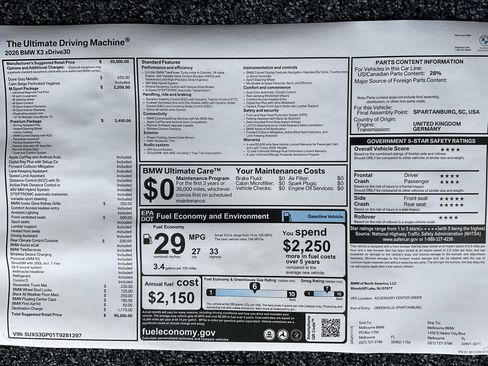 New 2026 BMW X3 xDrive30 w/ Premium Package image 37