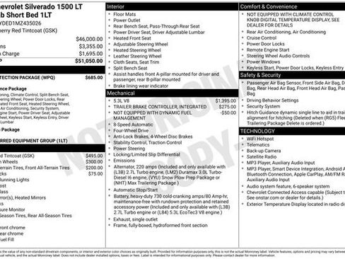 Used 2021 Chevrolet Silverado 1500 LT w/ Bed Protection Package AWD/4WD image 7