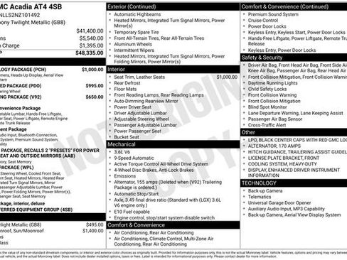 Used 2022 GMC Acadia AT4 w/ Technology Package image 41