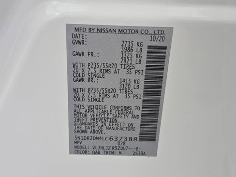 Used 2020 Nissan Pathfinder Platinum image 38