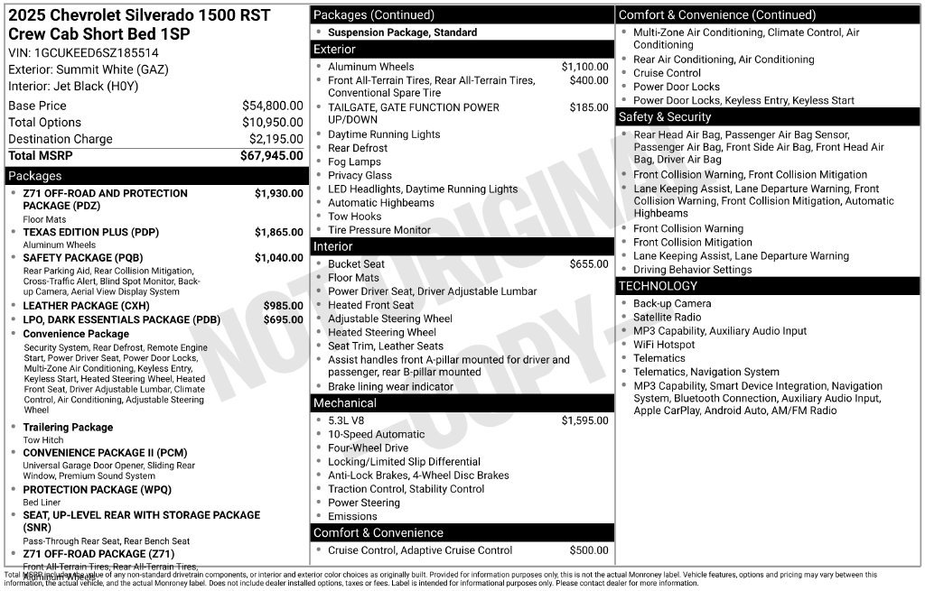 Used 2025 Chevrolet Silverado 1500 RST AWD/4WD image 25
