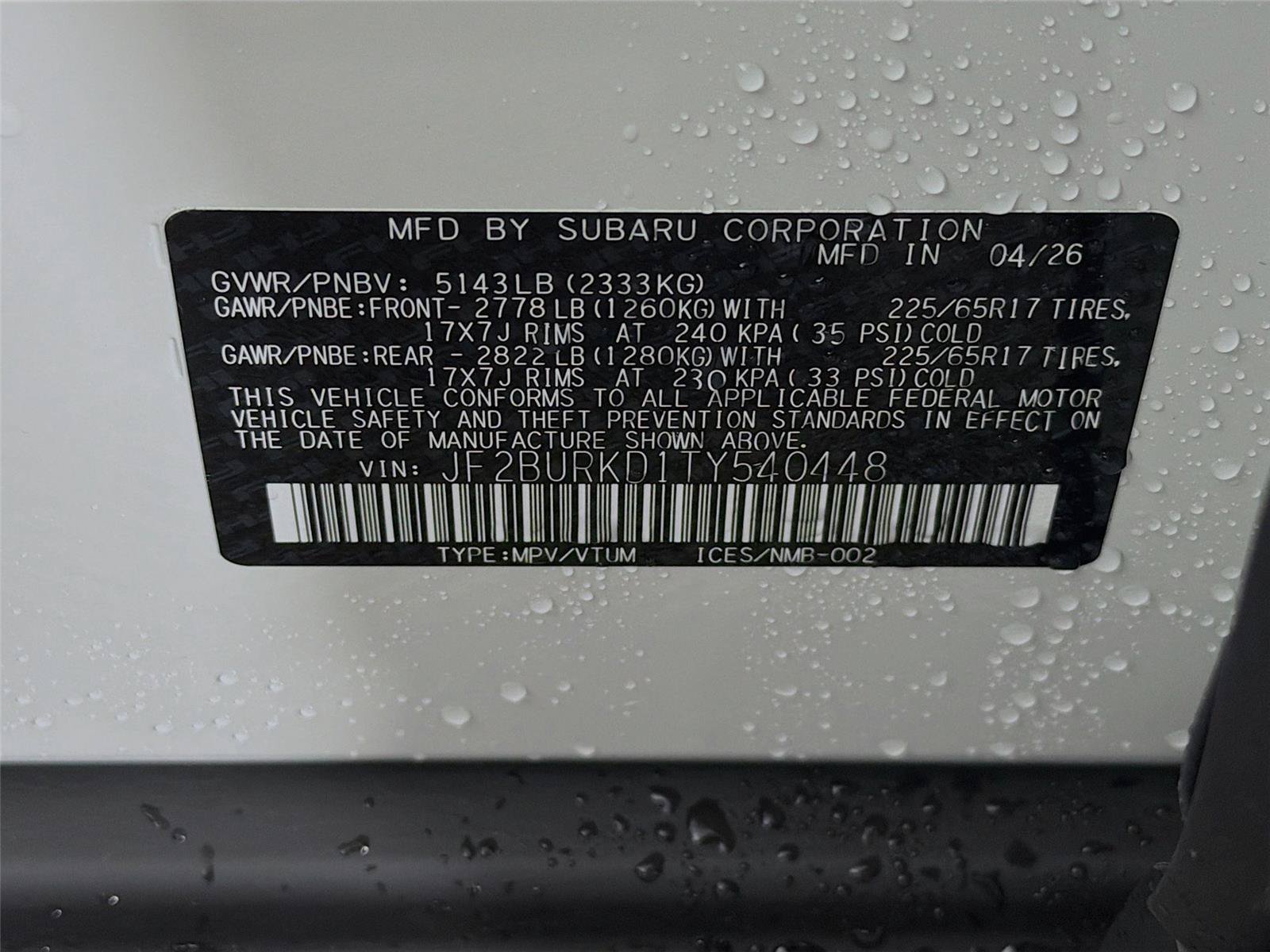 New 2026 Subaru Outback Wilderness AWD/4WD image 36