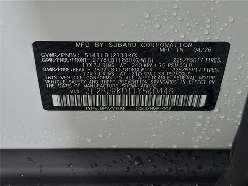 New 2026 Subaru Outback Wilderness AWD/4WD image 36