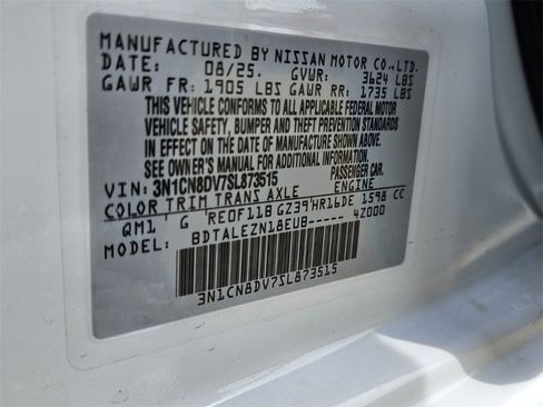 New 2025 Nissan Versa S w/ Trunk Package image 19