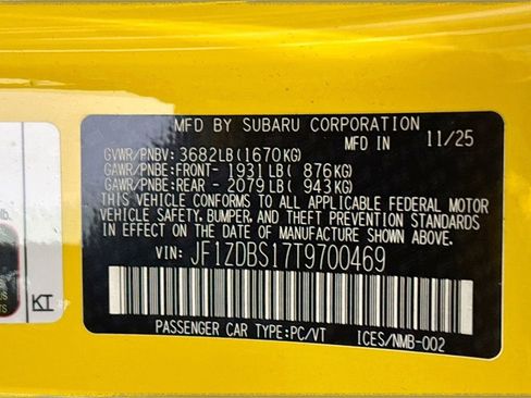 New 2026 Subaru BRZ tS image 23