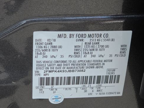 Used 2018 Ford Edge Titanium w/ Technology Package AWD/4WD image 24