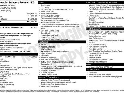 Used 2023 Chevrolet Traverse Premier AWD/4WD image 35
