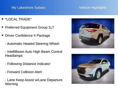 Used 2020 Chevrolet Traverse LT w/ Driver Confidence II Package AWD/4WD image 11