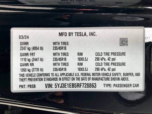 Used 2024 Tesla Model 3 Long Range AWD/4WD image 24
