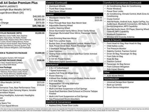 Used 2018 Audi A4 2.0T Premium Plus w/ Premium Plus Package image 5