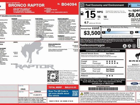 New 2025 Ford Bronco Raptor image 3