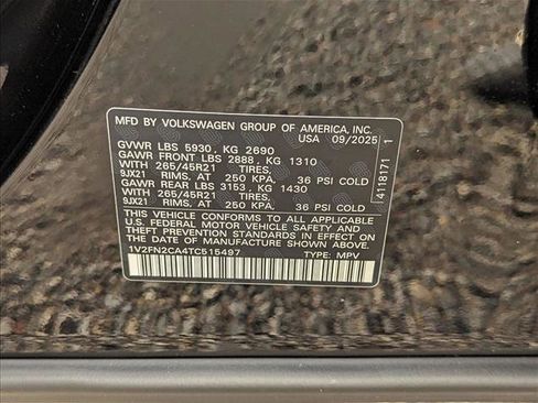 New 2026 Volkswagen Atlas SEL Premium R-Line image 20