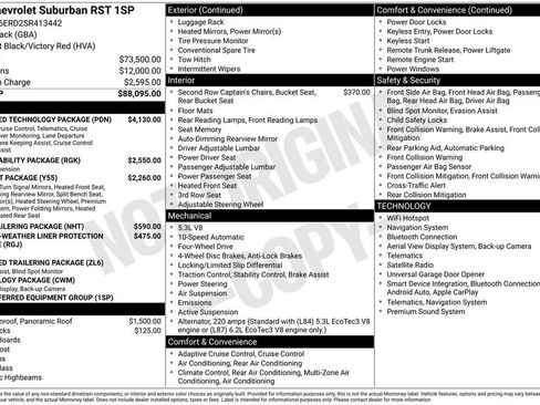 Used 2025 Chevrolet Suburban RST w/ Advanced Technology Package AWD/4WD image 23
