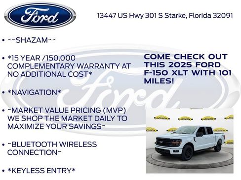 New 2025 Ford F150 XLT w/ Equipment Group 302A MID image 5