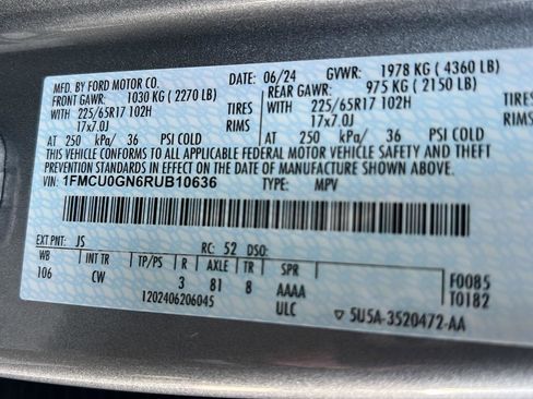 Used 2024 Ford Escape Active image 42