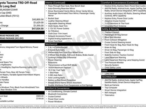 Used 2025 Toyota Tacoma TRD Off-Road image 3