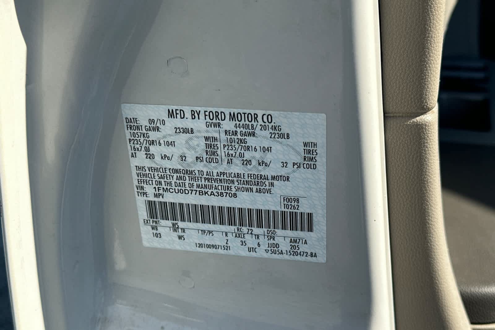 Used 2011 Ford Escape XLT w/ 202A Rapid Spec Order Code FWD image 27